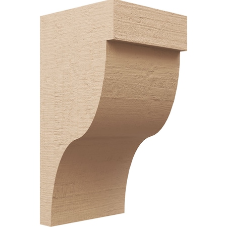 Ekena Millwork 12"W x 12"D x 24"H Wide Garner Rough Cedar Woodgrain TimberThane Corbel, Primed Tan CORUR12X12X24GARRCPR